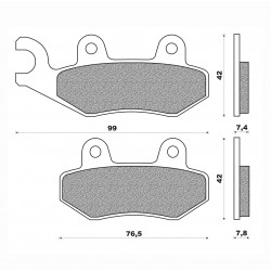 Τακάκια Daytona 33198 (FA135)(FD122) Τακάκια Daytona 33198 (FA135)(FD122)